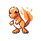 Charmander em Pokémon Red e Blue